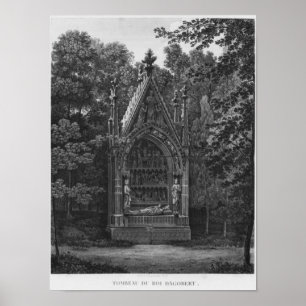 Tomb of King Dagobert, Musee Monuments Francais Poster