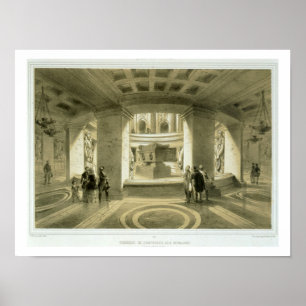 Tomb of Napoleon (1769-1821) at Invalides, from 'P Poster