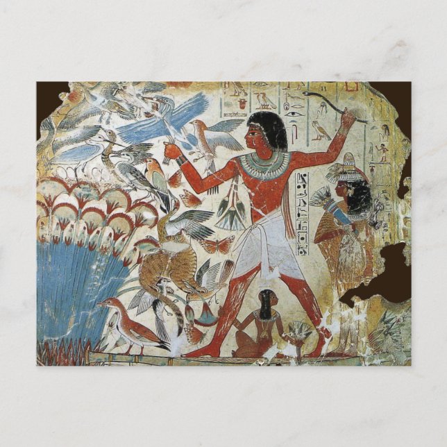 Tomb of Nebamun: Fowling Postcard (Front)