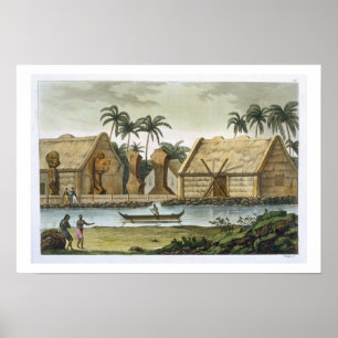 Tomb of Tamahamah at Kaiakakooa, Sandwich Islands, Poster