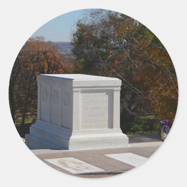 Tomb of the Unknown Soldier Arlington Classic Round Sticker (Front)