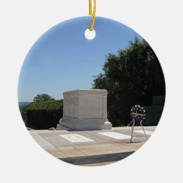Tomb of the Unknown Soldier Ceramic Tree Decoration (Front)