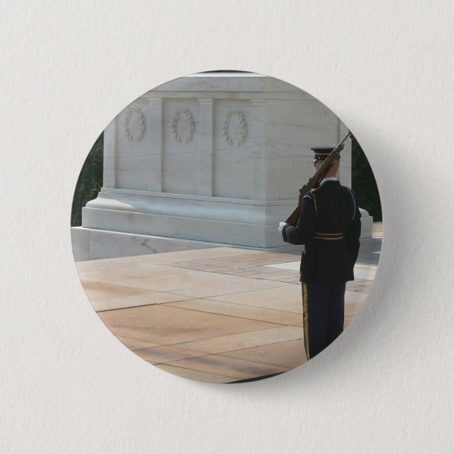Tomb of the Unknowns 6 Cm Round Badge (Front)