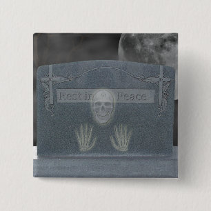 Tomb Stone Button