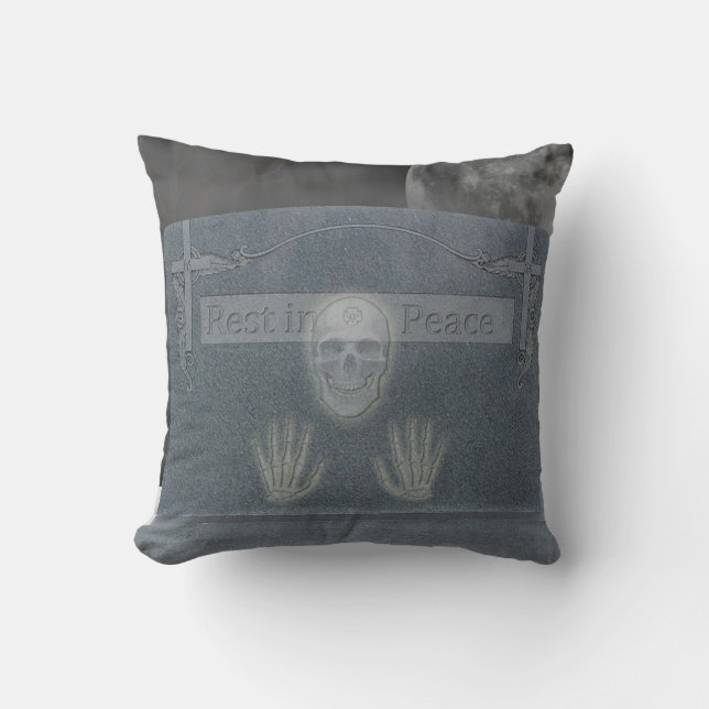 Tomb Stone Reversible Pillow (Front)
