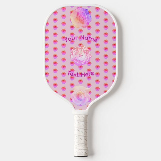 Tomboy Pink Pickleball Paddle (Front)