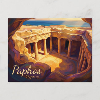 Tombs of the Kings Cyprus Postcard