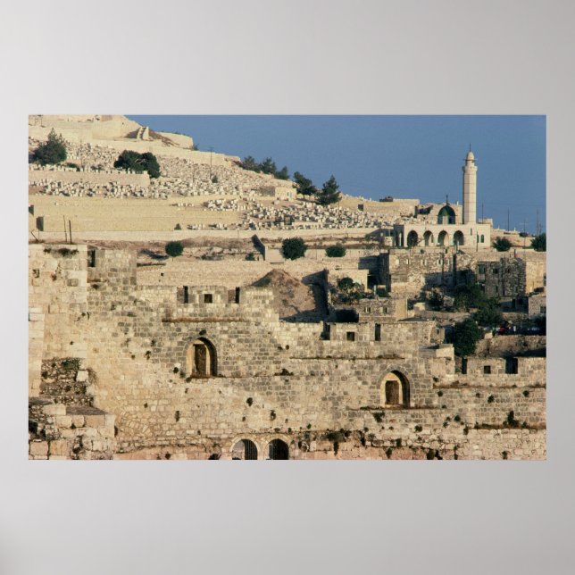 Tombs on the side of the Mount of Olives Poster (Front)