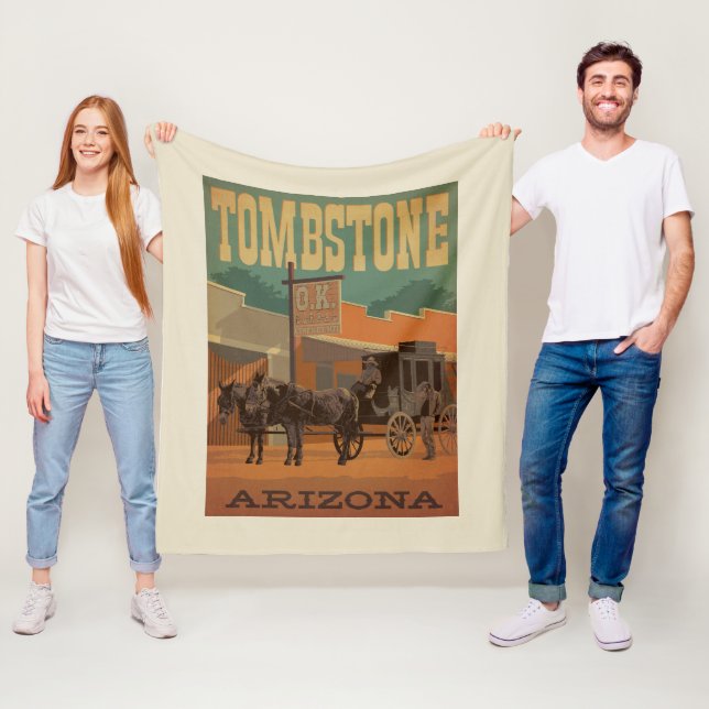 Tombstone, Arizona Fleece Blanket (In Situ)