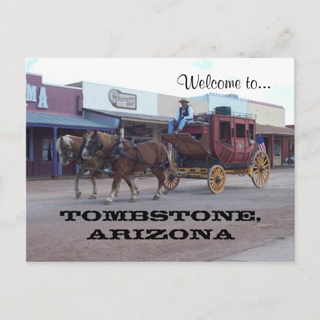 Tombstone, Az Postcard (Front)