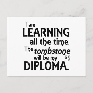 Tombstone Diploma Postcard