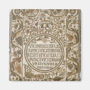 Tombstone with an epitaph magnet