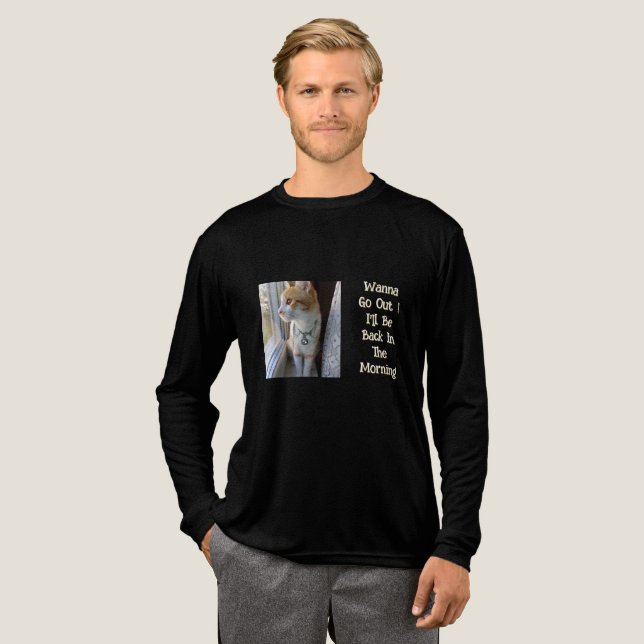 Tomcat, Photo And Text Customisable, Funny Text,  Tri-Blend Shirt (Full Front)