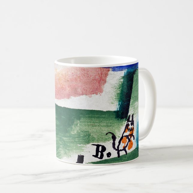 Tomcat's Turf, Paul Klee Coffee Mug (Front Right)