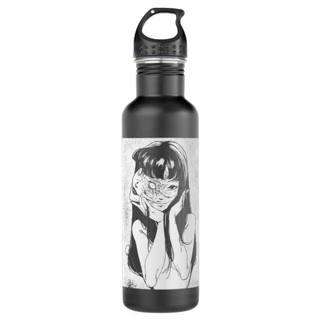 Tomie (Changeable background!) Junji Ito Classic 710 Ml Water Bottle (Front)