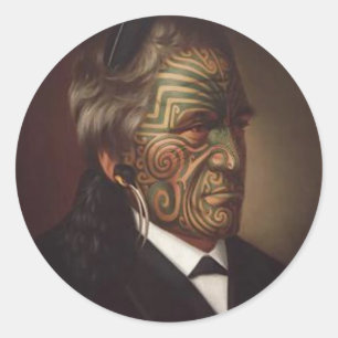 'Tomika Te Mutu' - Gottfried Lindauer Sticker