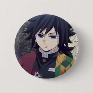 Tomioka Giyu brooch from the anime Demon Slayer 6 Cm Round Badge