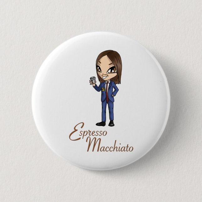 Tommy Cash Espresso Macchiato Eurovision 2025 Esto 6 Cm Round Badge (Front)
