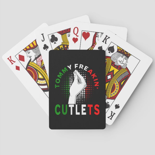 Tommy Cutlets Playing Cards (Back)