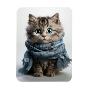 Tommy, the fluffiest Tabby Cat Magnet