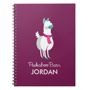 Tommy the Llama Spiral Notebook