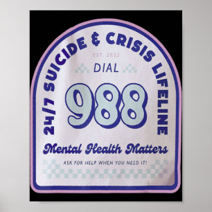 Tomorrow 988 Needs You National Suicide Prevention Poster