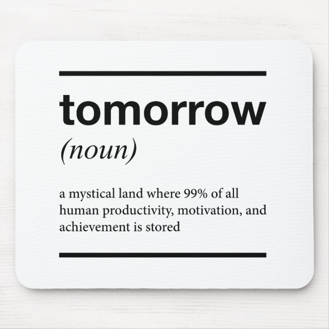 Tomorrow mousepad (Front)