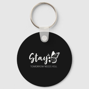 Tomorrow Needs You Semicolon Mental Health Support Key Ring
