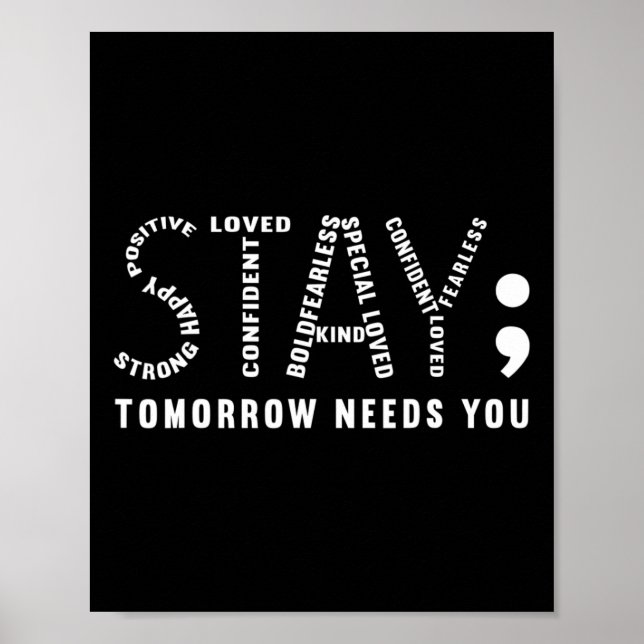 Tomorrow Needs You Suicide Prevention V2  Poster (Front)