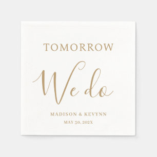 Tomorrow We Do Minimal and Chic Wedding Napkins