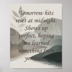 Tomorrows poster
