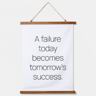 Tomorrow's Success Wood Topped Wall Tapestry