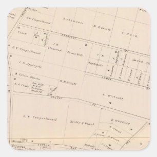 Toms River New Jersey Square Sticker