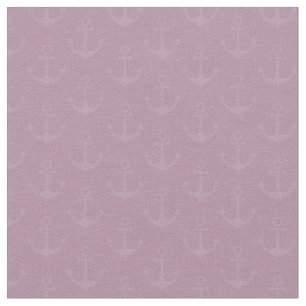 Tonal Anchors on Light Gray Magenta Fabric