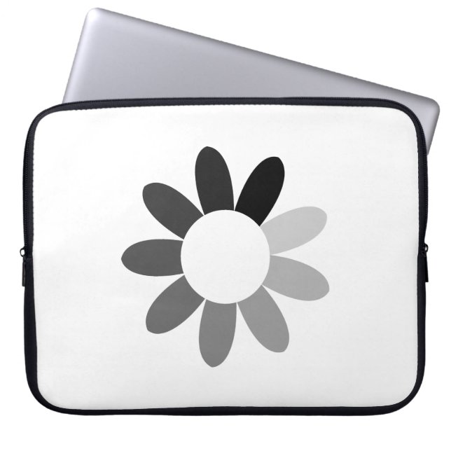 Tonal Flower Laptop Sleeve (Front)