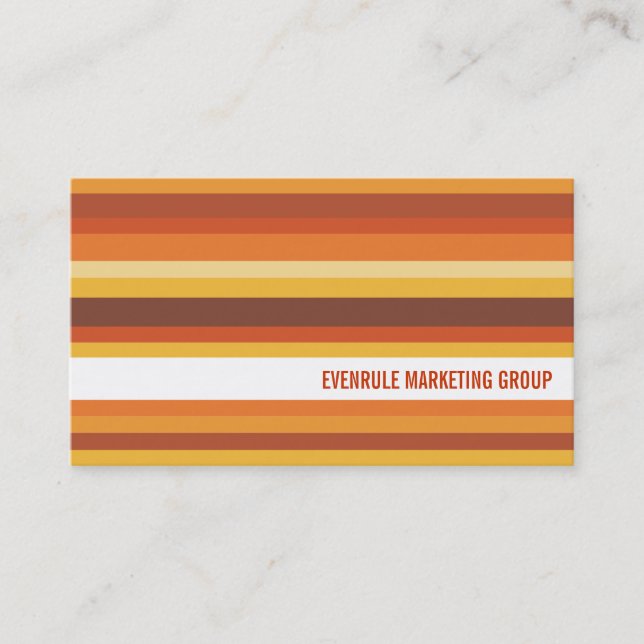 Tonal Stripes Business Card (Front)
