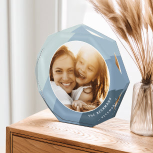 Tonal Stripes Personalised Photo Block