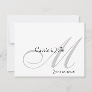 Tone on Tone Monograms Invitation