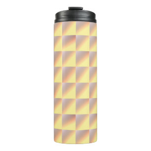 Tone-on-tone squares. thermal tumbler