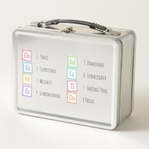 Tones of the Scale Solfeggio Musical Baby Blocks Metal Lunch Box