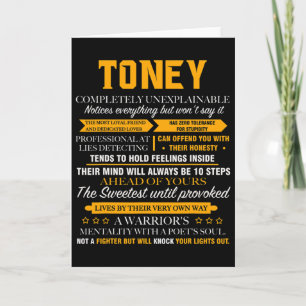 Toney Completely Unexplainable Family Christmas Card