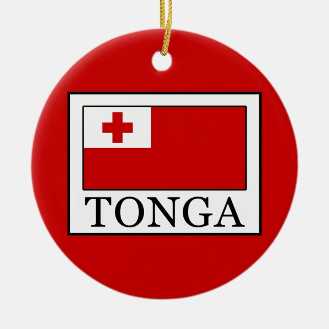 Tonga Ceramic Tree Decoration (Front)
