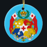 TONGA Custom Christmas Ornament<br><div class="desc">It's time to bring some South Pacific style to your Christmas. Whether you use this ornament as a memento of a trip taken to Tonga, or as a gift to special people, your Tonga ornament will be greatly appreciated. Customise the ornament: colour, design, wording, etc. to make it your own....</div>