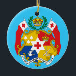 TONGA Custom Christmas Ornament<br><div class="desc">It's time to bring some South Pacific style to your Christmas. Whether you use this ornament as a memento of a trip taken to Tonga, or as a gift to special people, your Tonga ornament will be greatly appreciated. Customise the ornament: colour, design, wording, etc. to make it your own....</div>