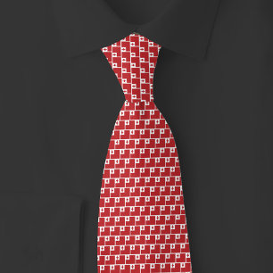 Tonga Flag Brick Pattern Tie