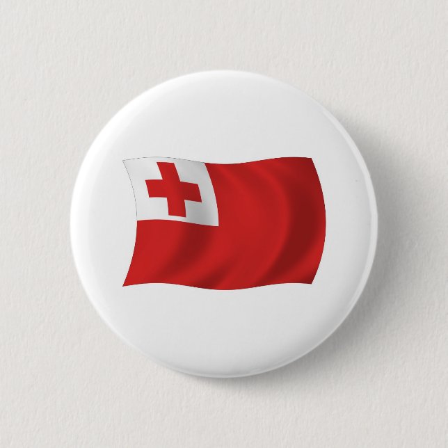 Tonga Flag Button (Front)