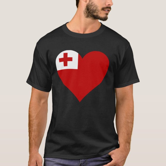 Tonga Flag Heart Tonga Gifts Love Tonga Pullover H (Front)