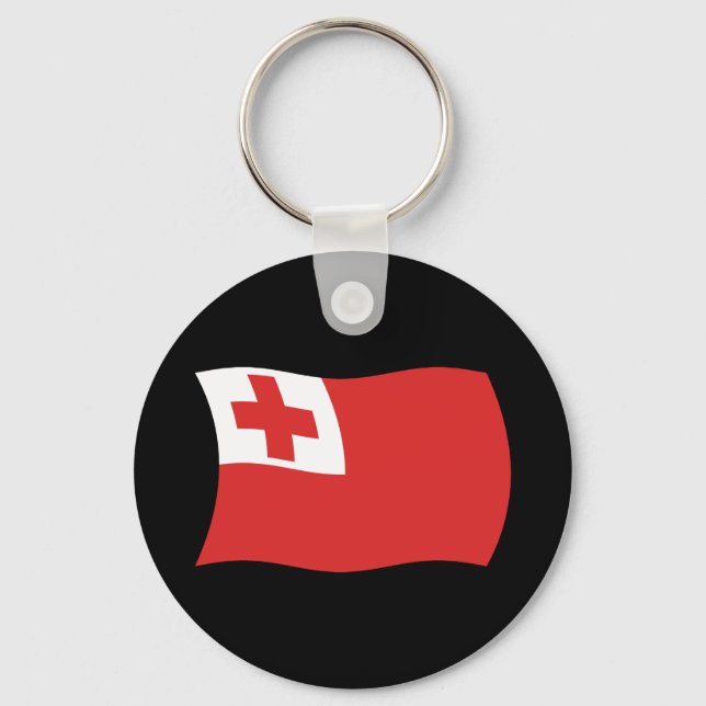 Tonga Flag Keychain (Front)