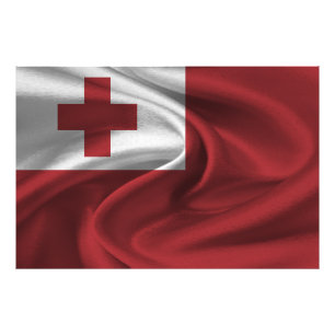 Tonga Flag Photo Print