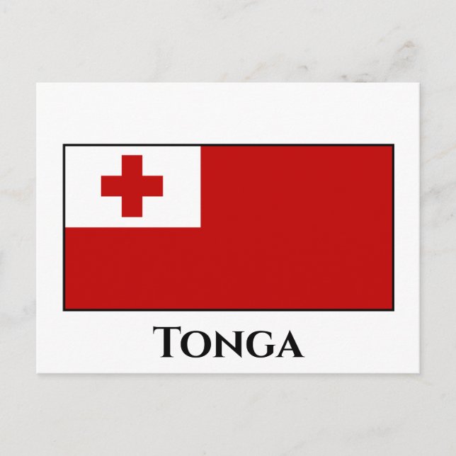 Tonga Flag Postcard (Front)
